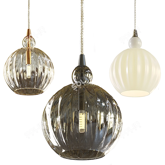 Elegant Maytoni Karla Pendant: Choose Your Style 3D model image 1