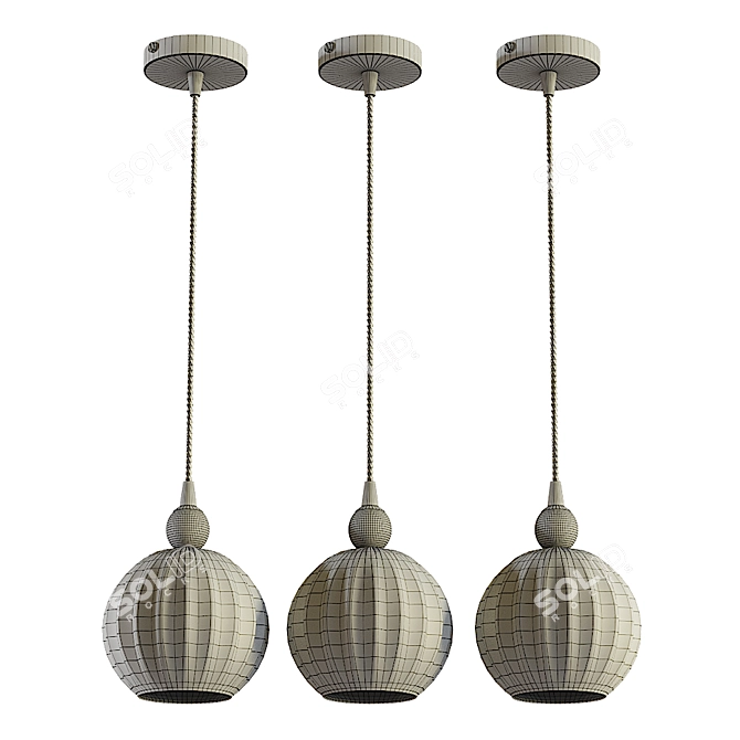 Elegant Maytoni Karla Pendant: Choose Your Style 3D model image 3