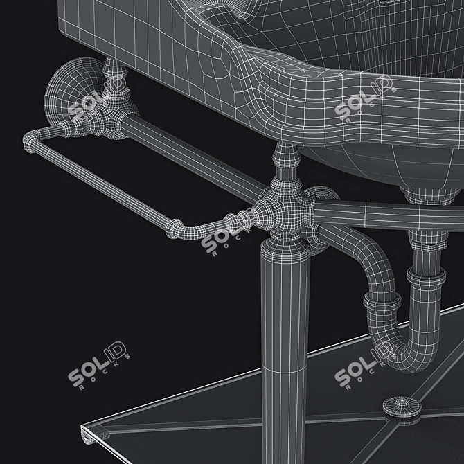 Boston Console: Classic Elegance and Quality 3D model image 7