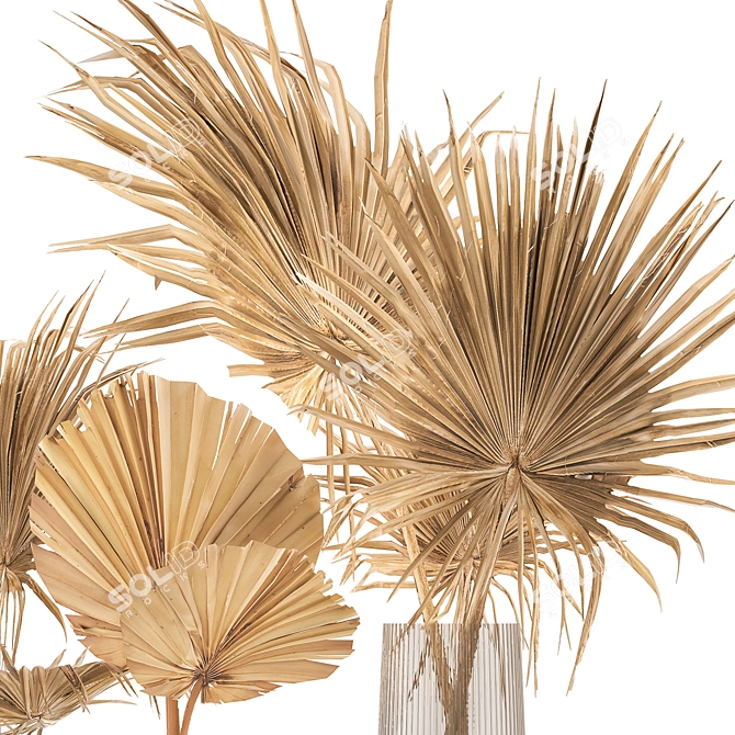 Palm Leaf Bouquet 3D model image 5