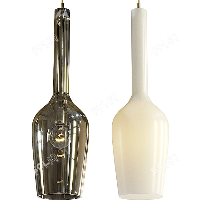 Lacrima Pendant: Modern Elegance for Any Space. 3D model image 1