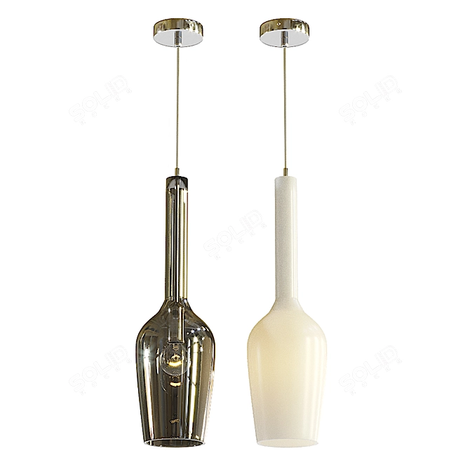 Lacrima Pendant: Modern Elegance for Any Space. 3D model image 2