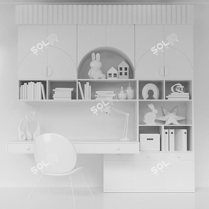 Kids' Closet: Organize, Store & Play 3D model image 2