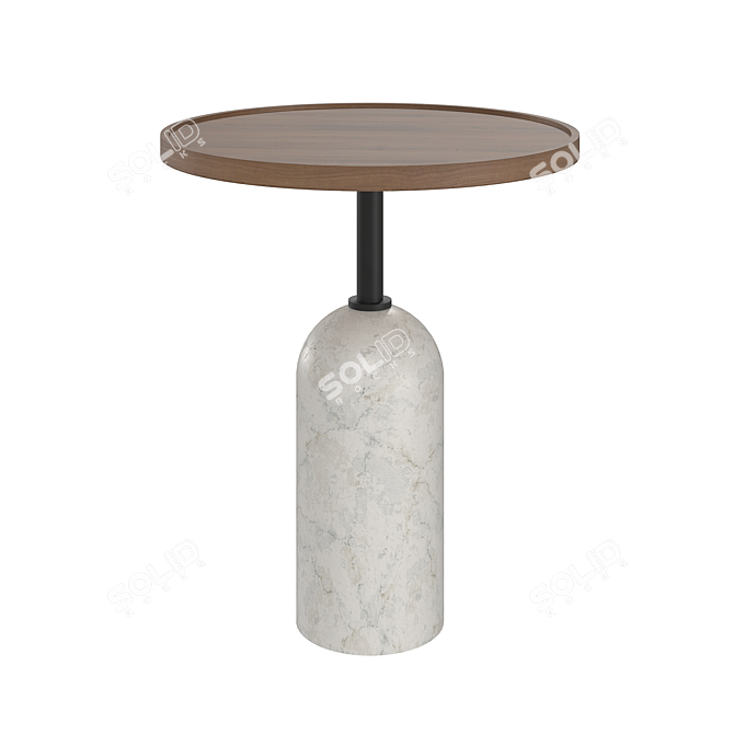 Elegant Porada EKERO Side Table 3D model image 4