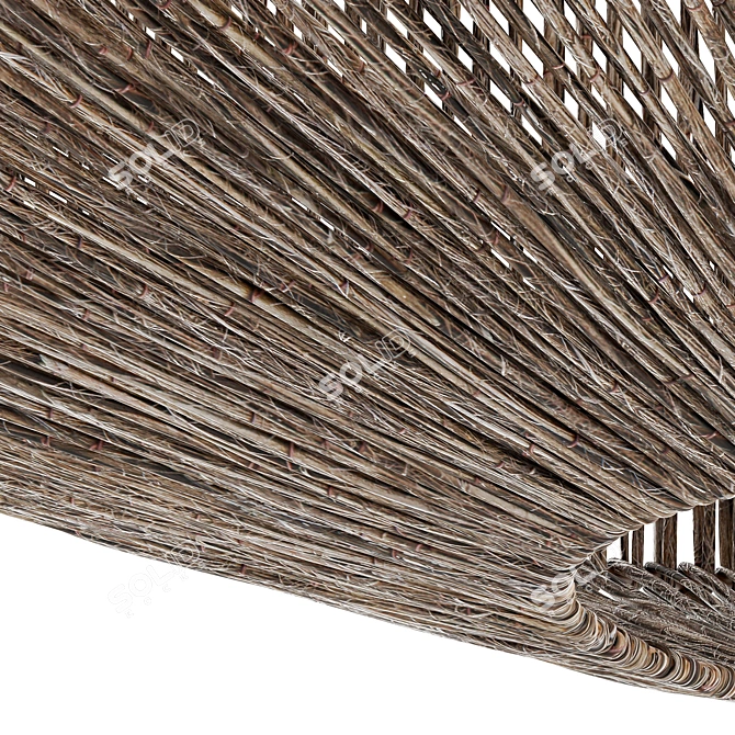 Rope Barrel Chandelier 3D model image 2