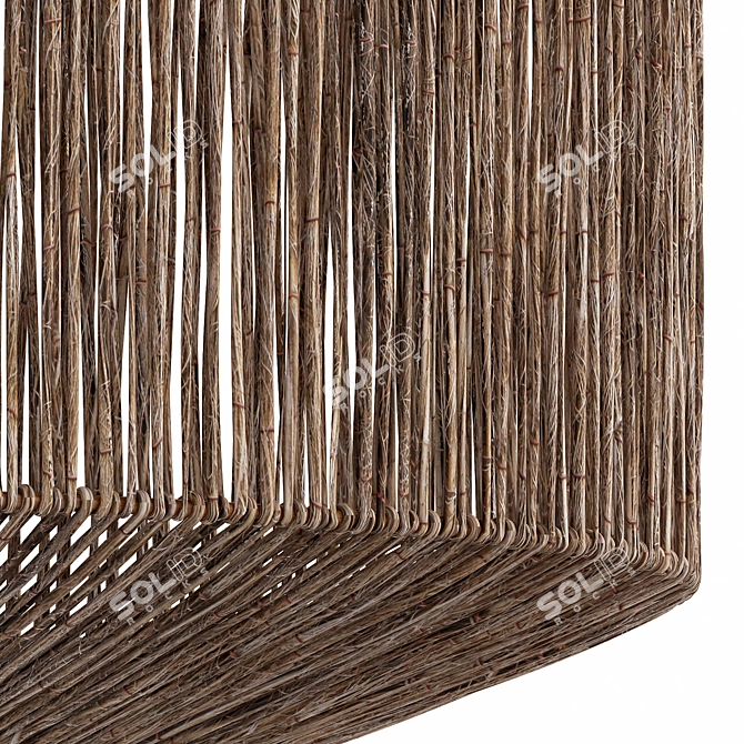 Rope Barrel Chandelier 3D model image 3