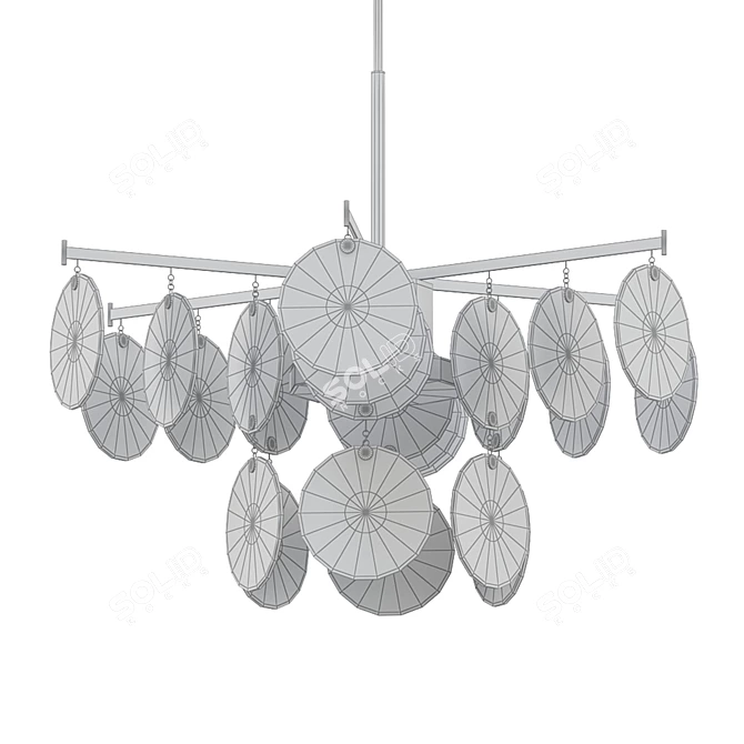 Elegant Serenity Pendant Light 3D model image 2