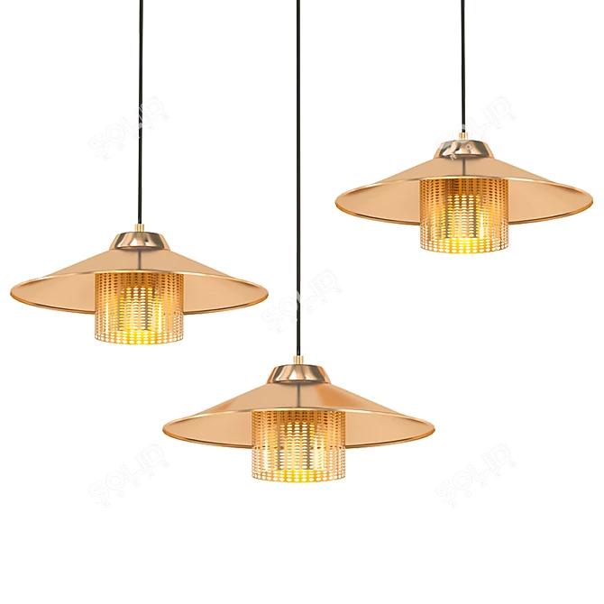 Elegant Zen Lamp: Serenity 3D model image 1