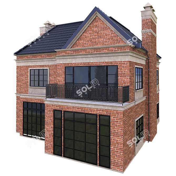 Modern Building Model Kit 3D model image 3