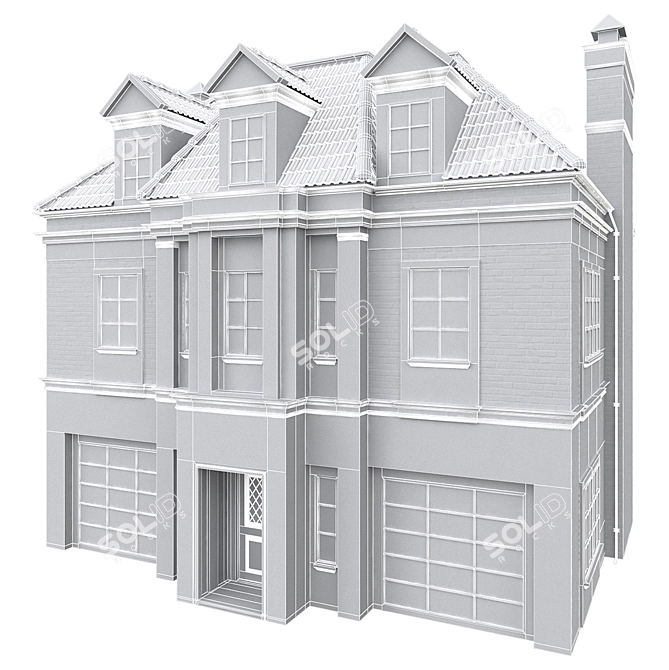 Modern Building Model Kit 3D model image 7