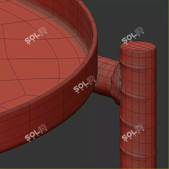 Industrial Reinforced Rebar Tables 3D model image 6