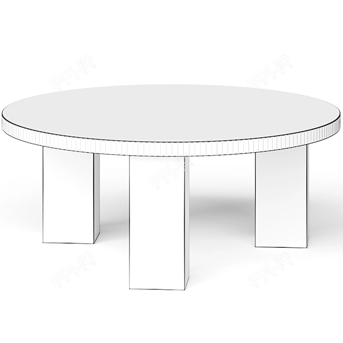 Elegant Placida Coffee Table 3D model image 2