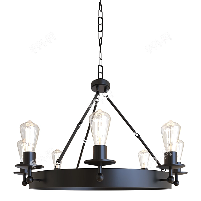 Modern Sea Gull Lighting Fixture 3D model image 1