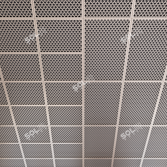 Perforated Metal Panels for Ceiling and Wall Decoration 3D model image 1