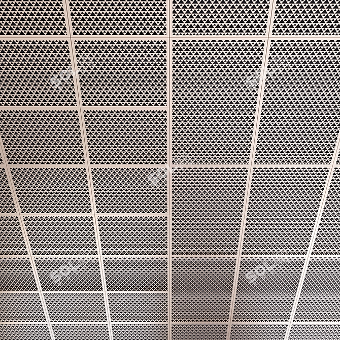 Perforated Metal Panels for Ceiling and Wall Decoration 3D model image 3