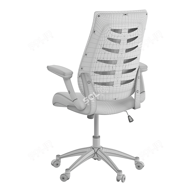 Modern Ergonomic High Back Office Chair 3D model image 6