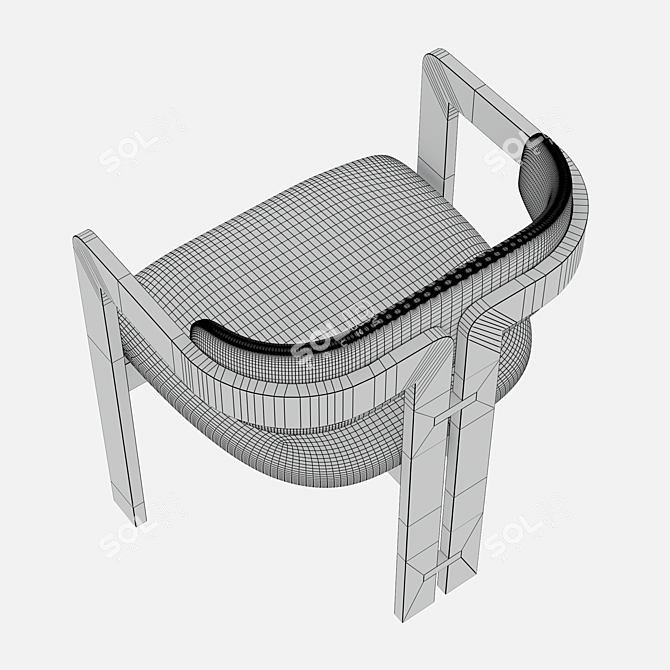 Modernist Duchamp Nightstand 3D model image 6