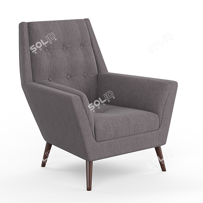 Kensington Lounge Chair: Comfort and Style 3D model image 1