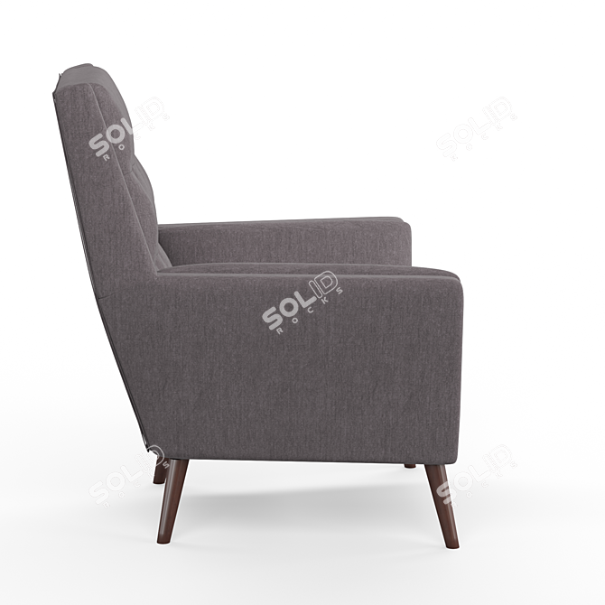 Kensington Lounge Chair: Comfort and Style 3D model image 2