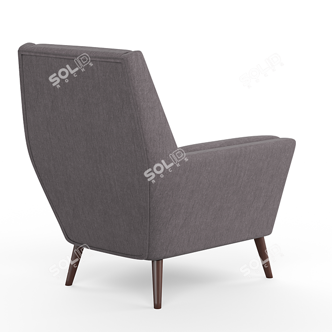 Kensington Lounge Chair: Comfort and Style 3D model image 3