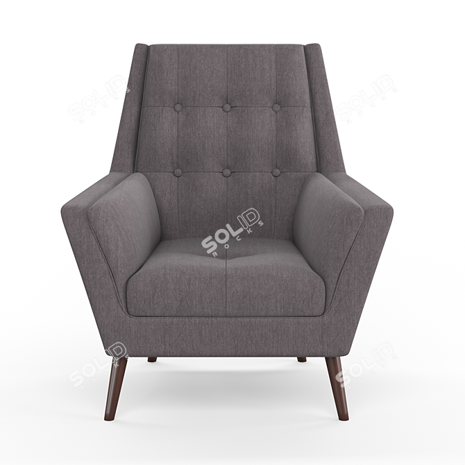 Kensington Lounge Chair: Comfort and Style 3D model image 4