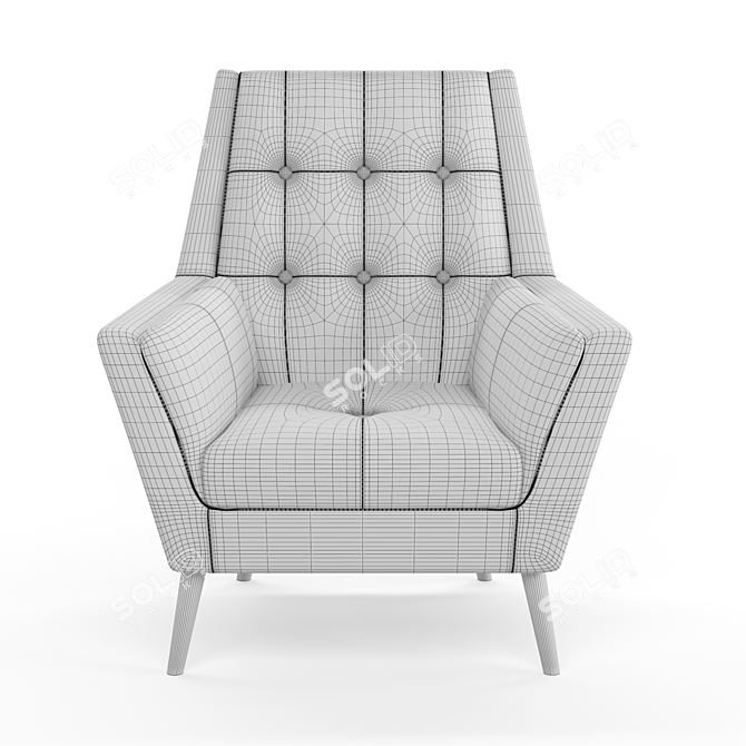 Kensington Lounge Chair: Comfort and Style 3D model image 7