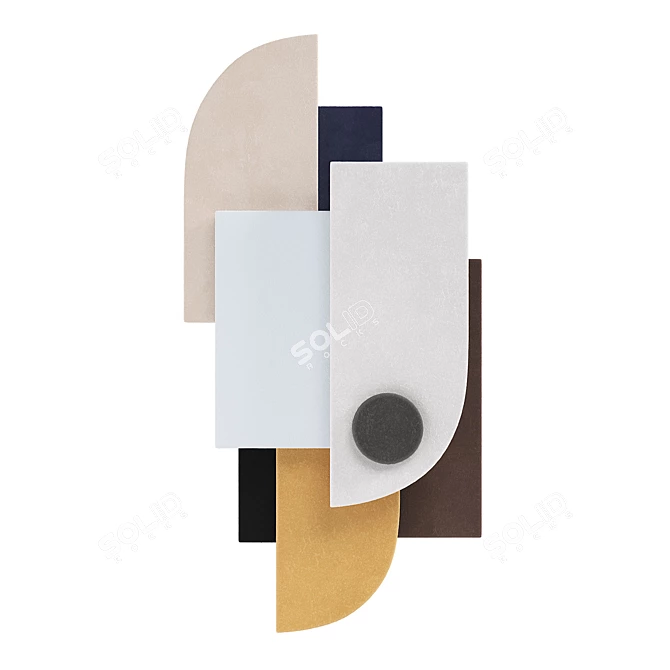 Giobagnara Tabou Parete #1 Wall Sculpture - Modern Decor Element 

 Stylish Wall Sculpture by Giobagnara 3D model image 10