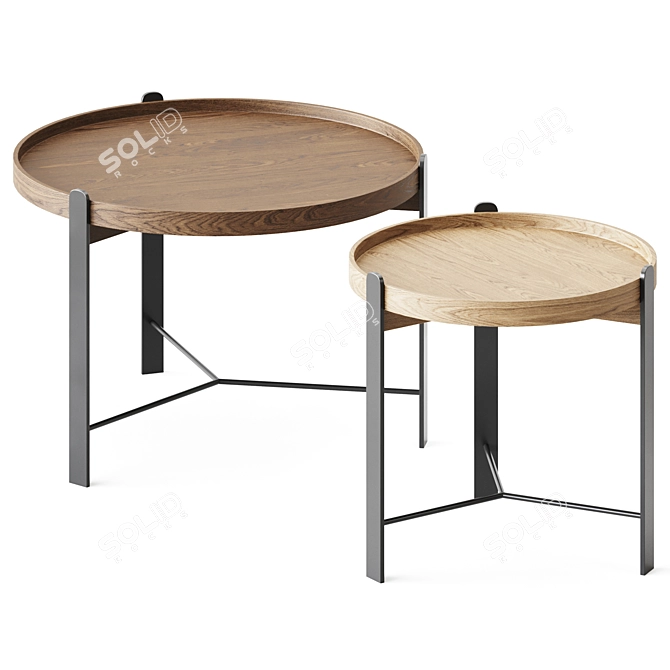 Elegant Compose Coffee Table 3D model image 1