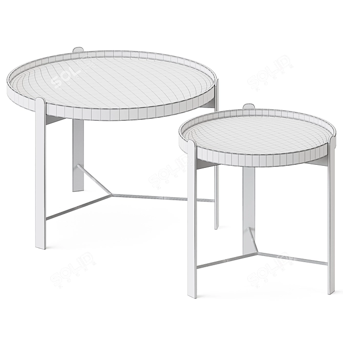 Elegant Compose Coffee Table 3D model image 2