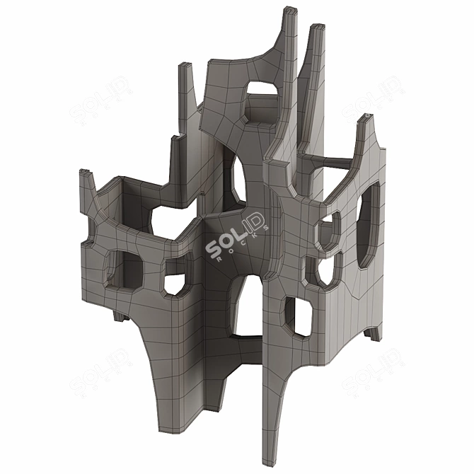 Elegant Decor Sculpture - Perfect for Props 3D model image 4