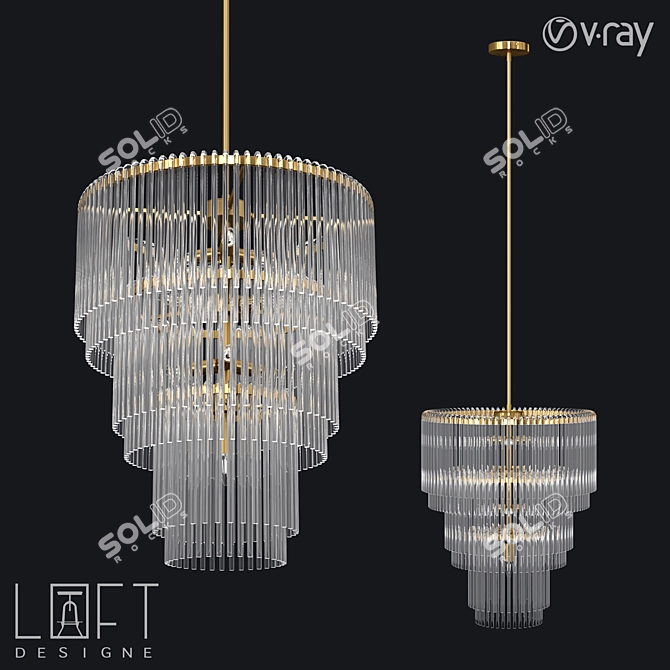 LoftDesigne 1027 Pendant Light 3D model image 1