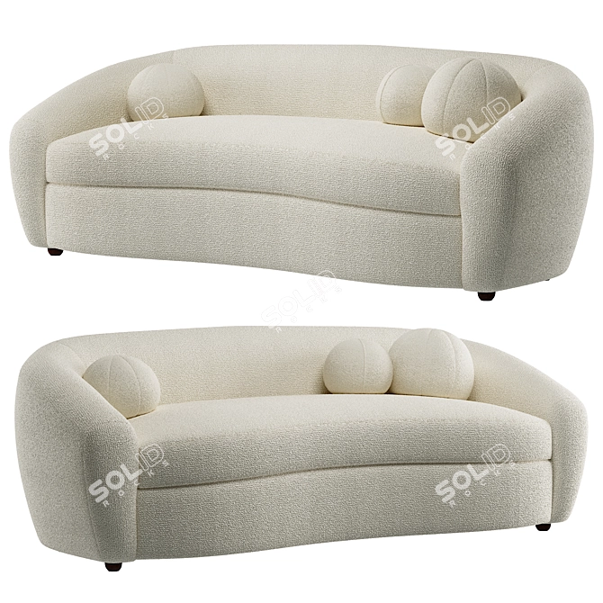 Modern RH SYLVAIN Sofa 3D model image 2