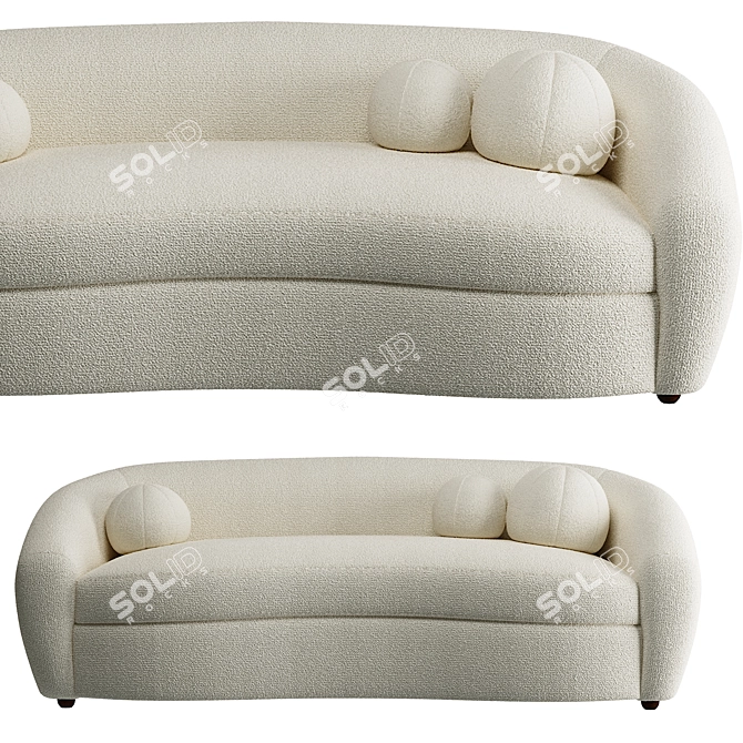 Modern RH SYLVAIN Sofa 3D model image 3