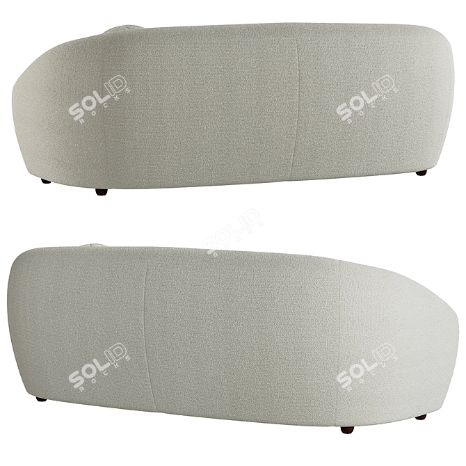 Modern RH SYLVAIN Sofa 3D model image 4