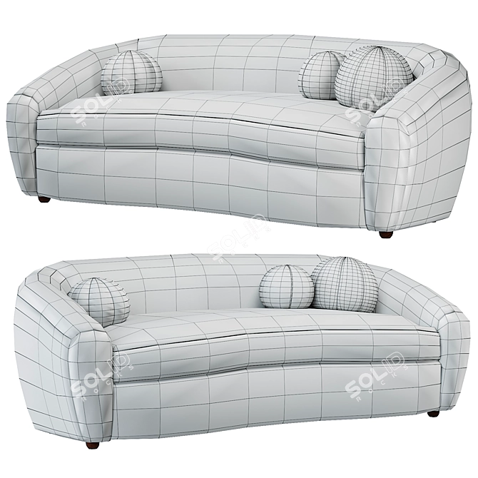 Modern RH SYLVAIN Sofa 3D model image 5