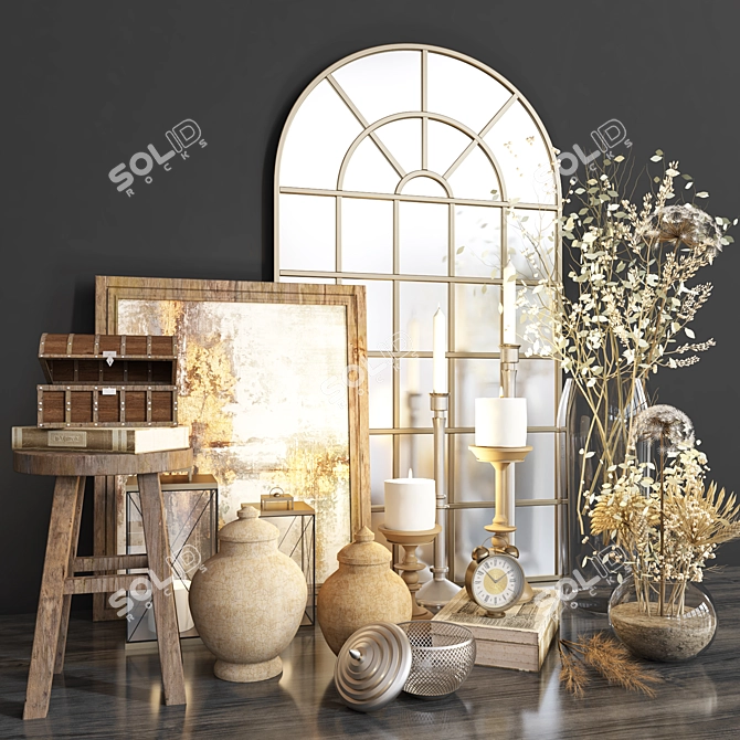 Classic Decorative Set 3D model image 1