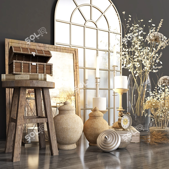 Classic Decorative Set 3D model image 2