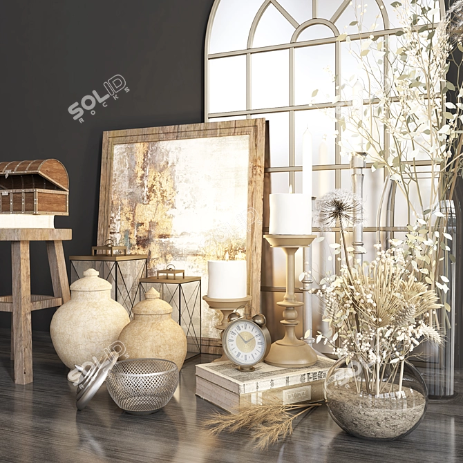 Classic Decorative Set 3D model image 3