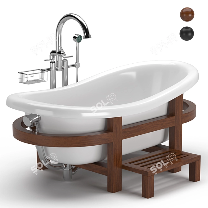 Jorger Magic Oval Bathtub 3D model image 1