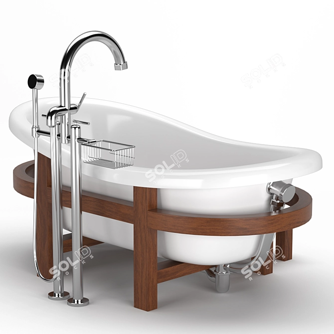 Jorger Magic Oval Bathtub 3D model image 6