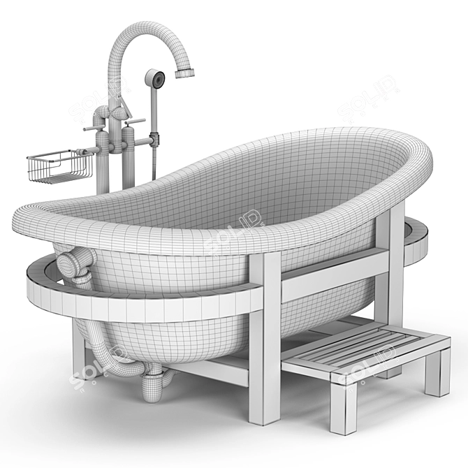 Jorger Magic Oval Bathtub 3D model image 7