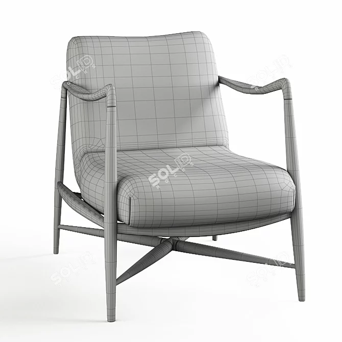 Modern Chagal Chair: Sleek Elegance for Any Space 3D model image 4