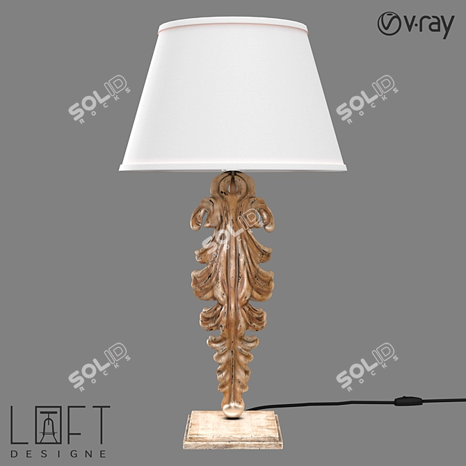 Vintage LoftDesign Table Lamp 3D model image 1