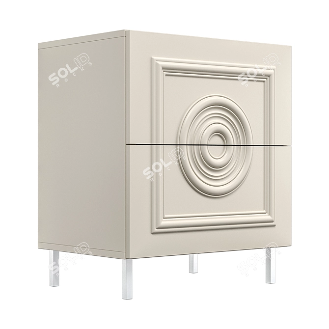 Modern Bedside Table TSR1-01 3D model image 5