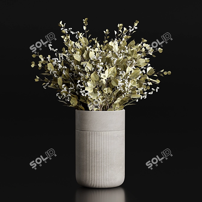 Green Bliss Plants Bouquet 3D model image 2