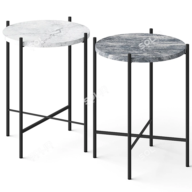 Selia Side Table: Chic & Modern 3D model image 1