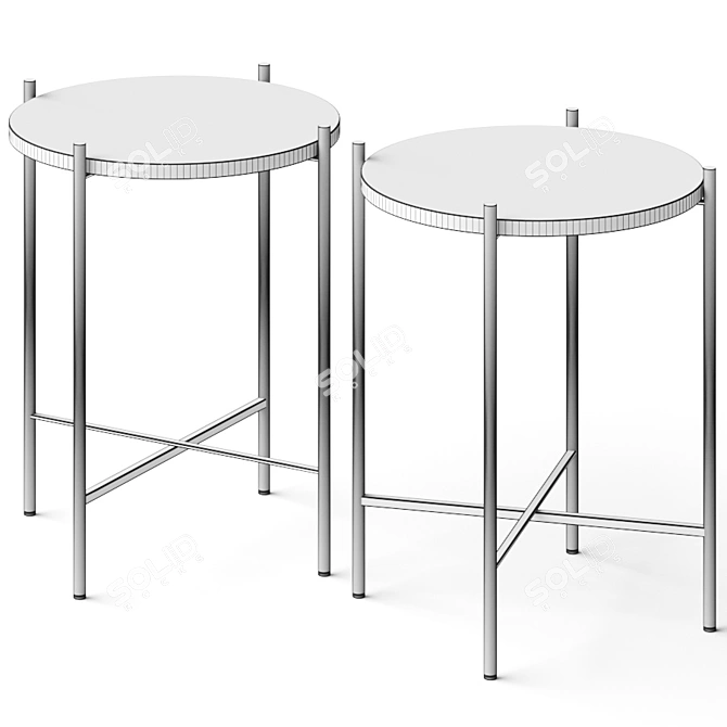 Selia Side Table: Chic & Modern 3D model image 2