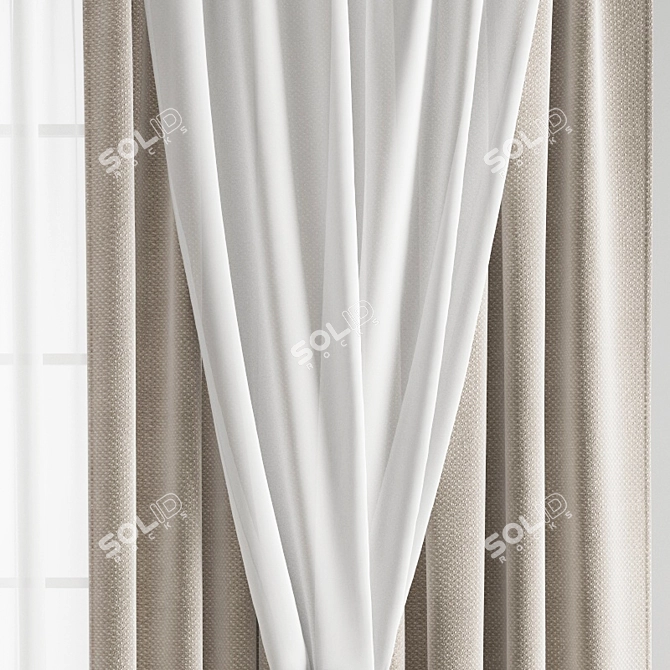 Poly Curtain Model Kit 3D model image 4