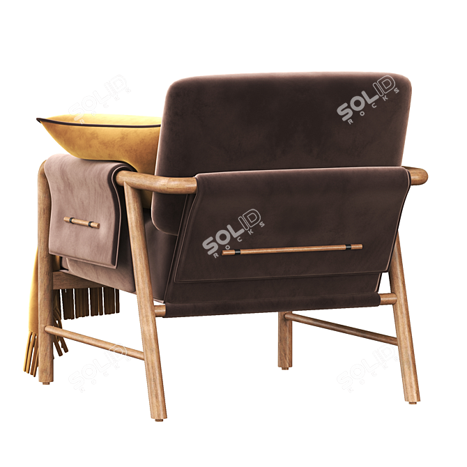Modern Demarco Lounge Chair 3D model image 4