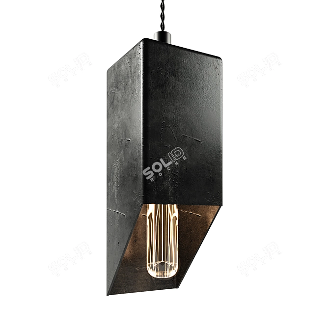 Artisan Metal Lamp 3D model image 5